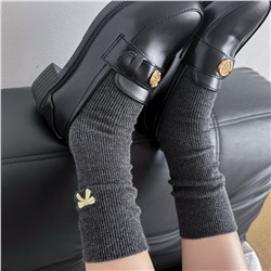 Colored embroidery, brand universal cotton knee socks, new collection, with embroidery, South Korea, internet celebrity