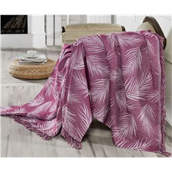 Накидка на Диван 170x220 см. 100% Хлопок Keten Palmiye Mor