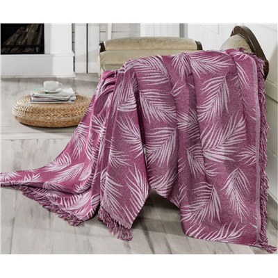 Накидка на Диван 170x220 см. 100% Хлопок Keten Palmiye Mor