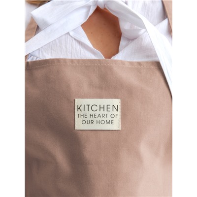 Фартук Этель Kitchen 60х70 см, цв. бежевый, 100% хл, саржа 220 г/м2