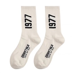 Trend cotton knee socks for men and women, mid-length, European style