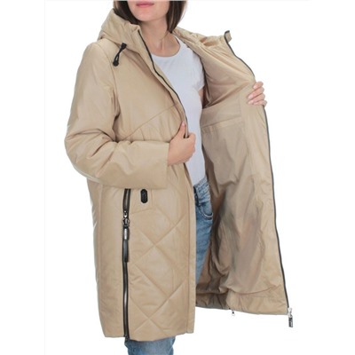 BM22868 BEIGE Куртка демисезонная женская (100 гр. синтепон)
