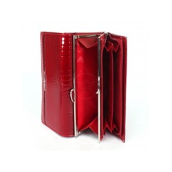 Кошелек женский натуральная кожа Henghuang-AE 5243,  защелка снаружи,  5отд,  9карм,  красный 243207