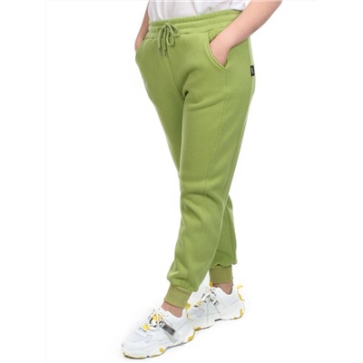 03 GREEN Брюки спортивные женские на флисе (100% хлопок) 7986