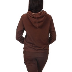 E102 BROWN Костюм спортивный женский (хлопок 90%, полиэстер 10%)