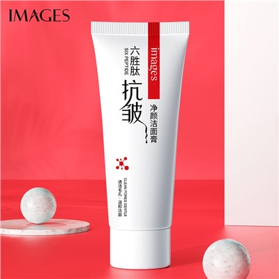 Пенка для умывания с Пептидами, Коллагеном и Аминокислотами Images Six Peptides, 60 гр.