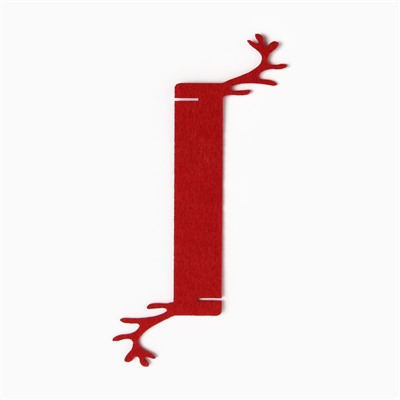 Декоративное кольцо для салфеток «Олень», цвет бордо, 15×5 см, 100%п/э фетр