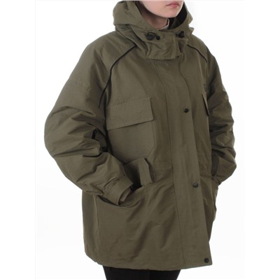 3092 GREEN Куртка демисезонная женская (100 гр. холлофайбер)