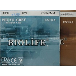 Линза минеральная фотохромная Photo Extra N=1,503