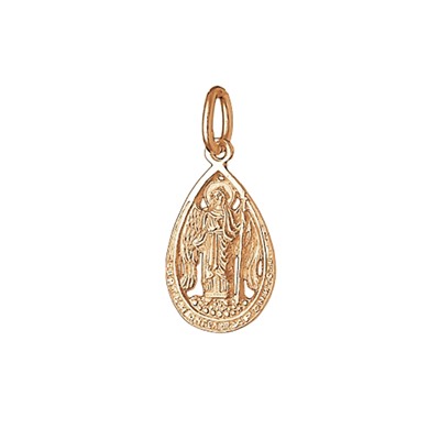 Ангел Хранитель из серебра литье золоченное