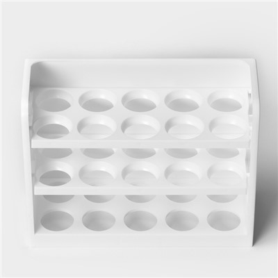 Контейнер для яиц IDEA, 30 ячеек, 25×10×19.5 см, полистирол, белый