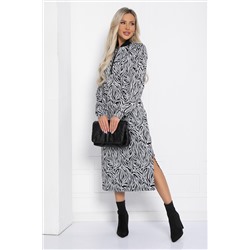 Платье Белые ночи (черно-белое) П12305-19