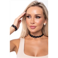 Комплект чокер + браслет (блэк) А16