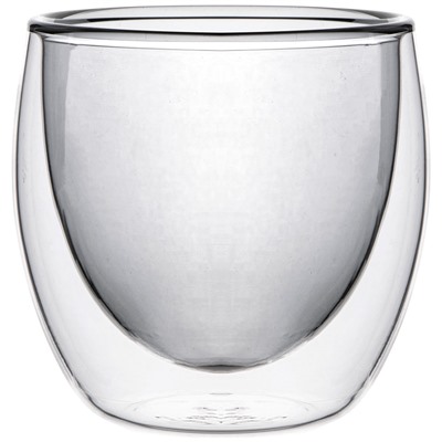 СТАКАН С ДВОЙНЫМИ СТЕНКАМИ "DOUBLE-WALL" 250 МЛ. ДИАМЕТР=8,5 СМ. ВЫСОТА=9 СМ (КОР=48ШТ.)