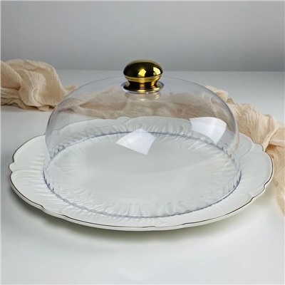 109-271 Блюдо 34,5см с крышкой ORCHIDEA в под.уп.(х6)Фарфор