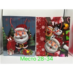 Новогодний пакет 32 Х26Х10 ( в ассортименте)