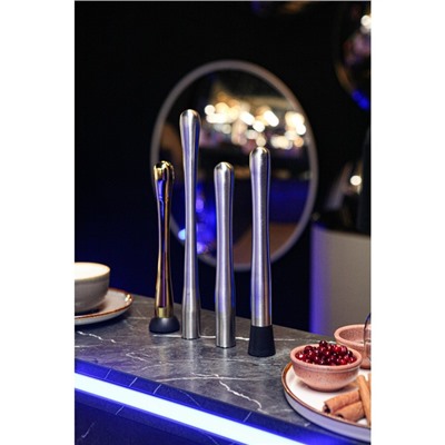 Мадлер - толкушка Доляна, 25 см, серебристый