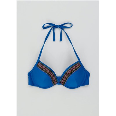 Tape Trim Underwire Bikini Top