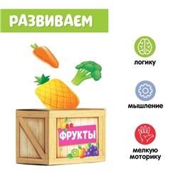 Обучающий набор «Сортер-копилка: продукты», по методике Монтессори