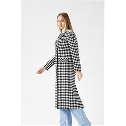 Пальто женское демисезонное 24102 (клетка Амалия)