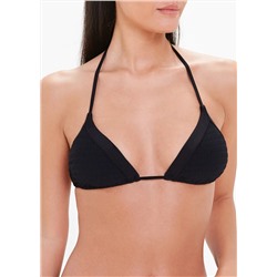 Shirred Triangle Bikini Top