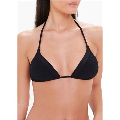 Shirred Triangle Bikini Top