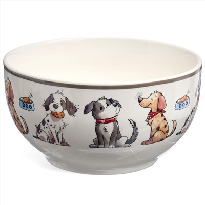 НАБОР ДЛЯ ЗАВТРАКА LEFARD "DOGS", 2 ПР.: САЛАТНИК 500МЛ, КРУЖКА 345МЛ