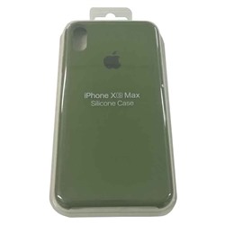 Силиконовый чехол для iPhone XS MAX хаки зеленый