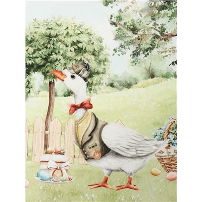 Скатерть Этель Family picnic, d=150 см +/-3 см с ВГМО, 100% хлопок, саржа 190 г/м²