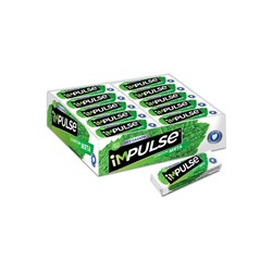 «Impulse», жевательная резинка со вкусом «Мята», без сахара, 14 г (упаковка 30 шт)