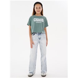 Футболка "Хаос" оливка детская