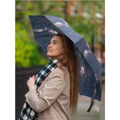 L849-4434 AngelfromTheVirginOfTheRock (Мадонна в скалах,Л.Винчи) Зонт женский механика Fulton