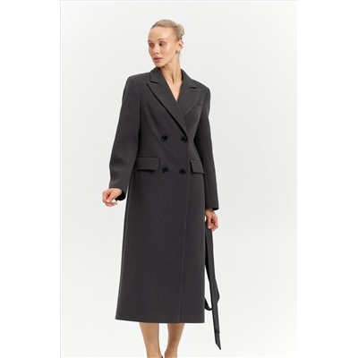 Пальто женское демисезонное 26895 (базальт/рубчик)