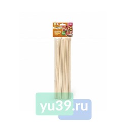 Шампуры Paterra для шашлыка из бамбука, 25 см., 100 шт.