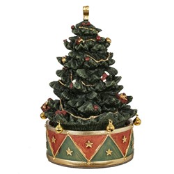 GAEM Фигурка декоративная с муз и движ "Елка", L12 W12 H17 см