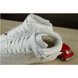Зимние Nike Air Force из натуральной кожи