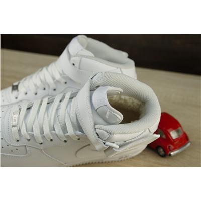 Зимние Nike Air Force из натуральной кожи