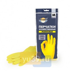Перчатки Aviora хозяйственные резиновые, размер M, 1 пара.