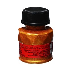 Тушь для письма и рисования художественная, 20 мл, Koh-I-Noor, цвет золотой