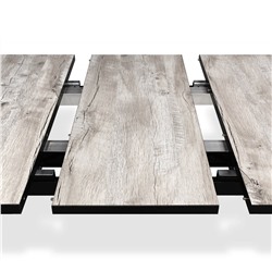 Стол раздвижной SHT-T40/130-160
                        дуб аляска / черный