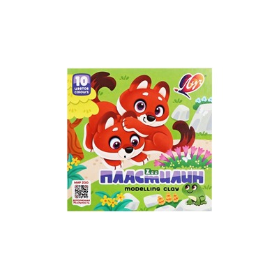 Пластилин 10 цветов 150 г ZOO