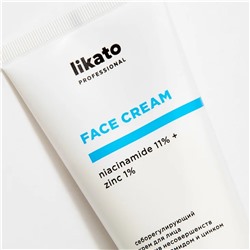 Likato Себорегулирующий крем для лица против несовершенств с ниацинамидом и цинком / Niacineamid 11% + Zinc 1%, 50 мл