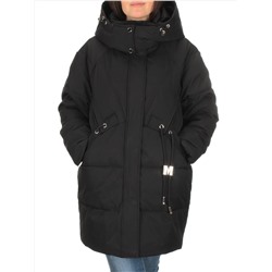 H23-680 BLACK Куртка зимняя облегченная женская (150 гр. холлофайбер)