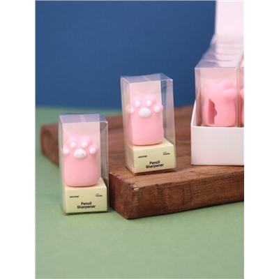 Точилка для карандашей "Pink сat paw", шоу-бокс 24 шт.
