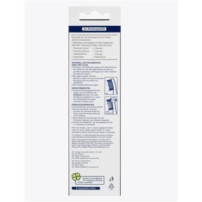 Dontodent Aufsteckbürsten universal Sonic Pro Clean, 3 St Универсальные насадки Sonic Pro Clean, 3 шт.