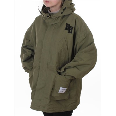 3097 GREEN Куртка демисезонная женская (100 гр. холлофайбер)
