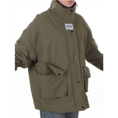 3089 GREEN Куртка демисезонная женская (100 гр. холлофайбер)