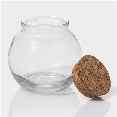 Набор баночек для специй Доляна «Парфе», 120 мл, 7×7 см, с пробковой крышкой, 12 шт., стекло