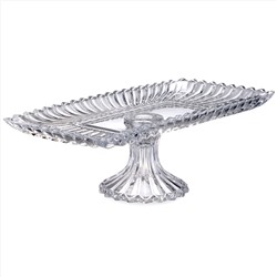 БЛЮДО СЕРВИРОВОЧНОЕ НА НОЖКЕ "BRILLIANCE" ПРЯМОУГОЛЬНОЕ, 38*17,5*11,5 СМ