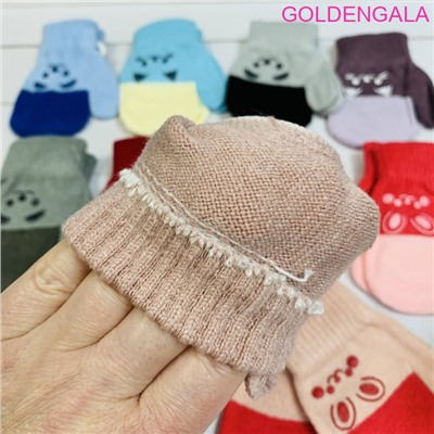 Детские варежки утепленные длина 11 см Арт 2 модель 7